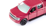Siku 1535, Ford F150, Red, Metal/Plastic, Rubber Tires, and Opening Doors