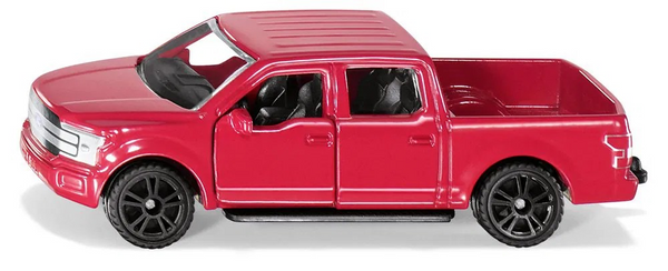 Siku 1535, Ford F150, Red, Metal/Plastic, Rubber Tires, and Opening Doors