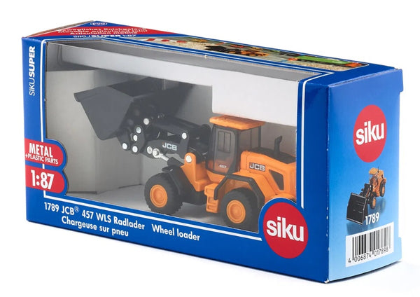 Siku 1/87 HO Scale Diecast JCB 457 WLS wheel loader with working parts