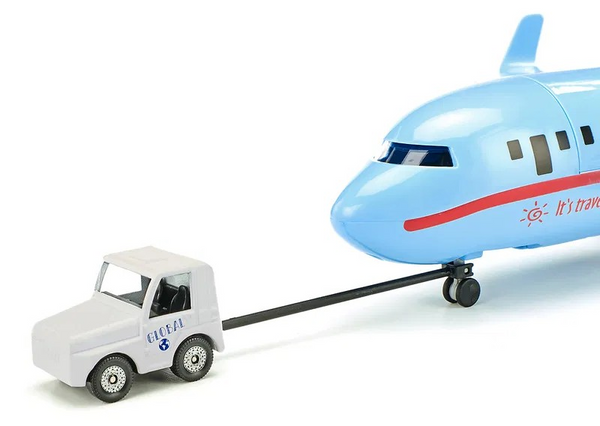 Siku Commercial Aircraft Playset (15 Inch plane with 2 Diecast Car and 8 Accessories)