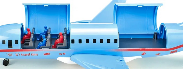 Siku Commercial Aircraft Playset (15 Inch plane with 2 Diecast Car and 8 Accessories)