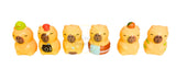2 Inches Squishy Capybara Figures in Assorted Styles (6 per order)