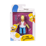 Sick Homer with Spoiled Hoagie 5 inch Action Figure Jakks Pacific Simpsons Wave 6