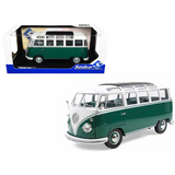 Solido 1962 VOLKSWAGEN T1 SAMBA GREEN / WHITE 1/18 Scale Diecast Model