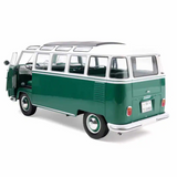 Solido 1962 VOLKSWAGEN T1 SAMBA GREEN / WHITE 1/18 Scale Diecast Model