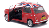 Solido Red with Union Jack BMW Mini Cooper 1.3i Sport Pack 1/18 Scale Diecast Model