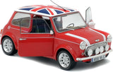 Solido Red with Union Jack BMW Mini Cooper 1.3i Sport Pack 1/18 Scale Diecast Model