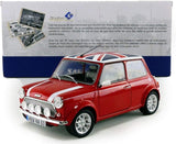 Solido Red with Union Jack BMW Mini Cooper 1.3i Sport Pack 1/18 Scale Diecast Model