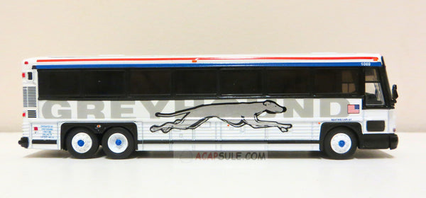 Greyhound Shadow Livery - 1/87 Scale MCI D4000 Diecast Model Bus