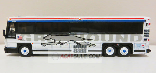 Greyhound Shadow Livery - 1/87 Scale MCI D4000 Diecast Model Bus