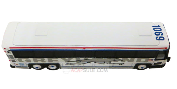 Greyhound Shadow Livery - 1/87 Scale MCI D4000 Diecast Model Bus