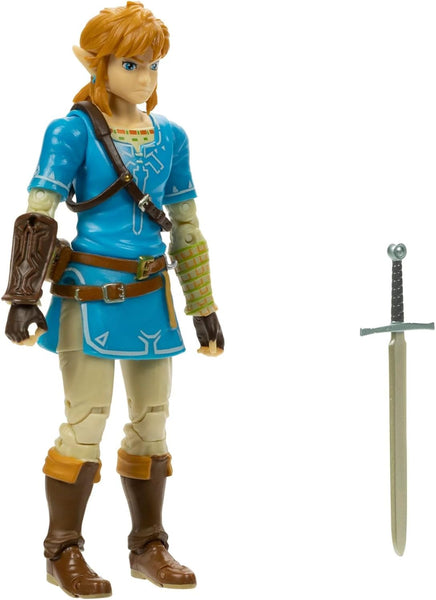 Zelda, Breath of the Wild: Link 5-Inch tall Action Figure with Soldier's Broadsword