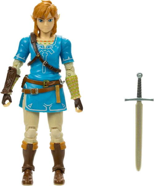 Zelda, Breath of the Wild: Link 5-Inch tall Action Figure with Soldier's Broadsword