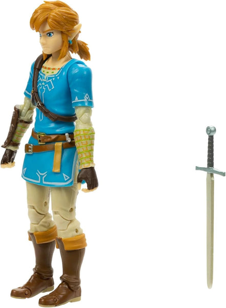 Zelda, Breath of the Wild: Link 5-Inch tall Action Figure with Soldier's Broadsword