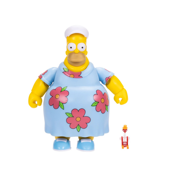 King-Size Homer Deluxe Action Figure with Drinking Bird from The Simpsons by Jakks Pacific