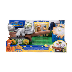 Jakks Pacific Dog Man Squirrel Shooter vehicle with 2 Figures