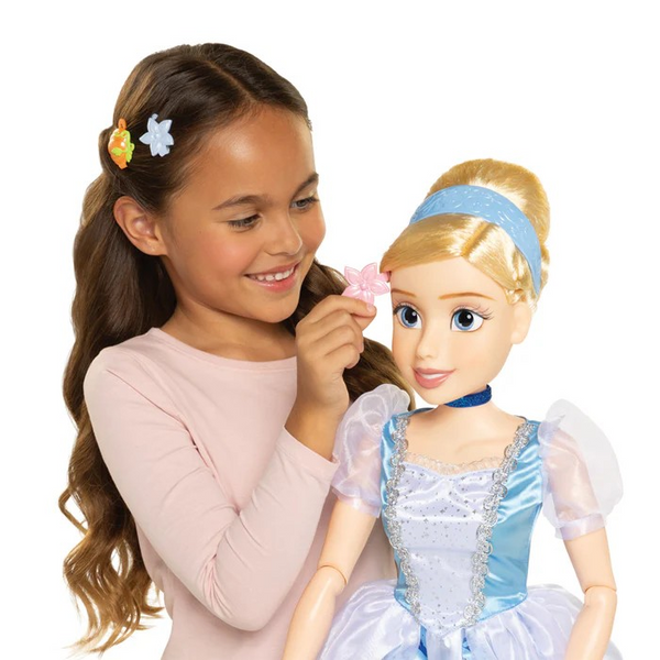 Disney Princess Cinderella My Size Doll 32” Tall & Poseable, With Hair Brush and accessories (Copy)
