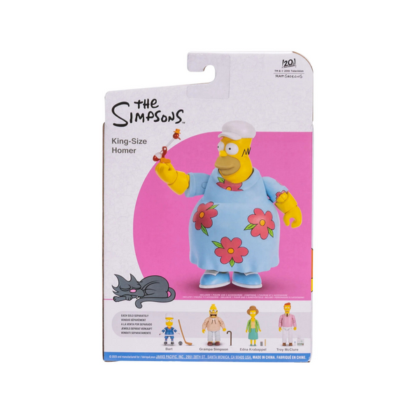 King-Size Homer Deluxe Action Figure with Drinking Bird from The Simpsons by Jakks Pacific