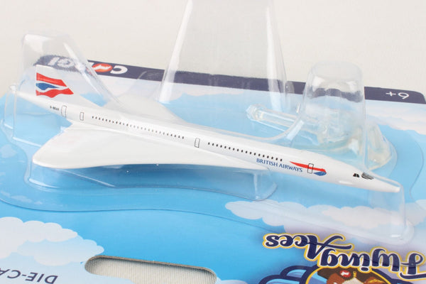 Corgi Flying Aces British Airways Concorde G-B0AB Diecast Model with Stand