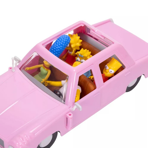 The Simpsons Family with Sedan Playset with 2.5" Figures by Jakks Pacific
