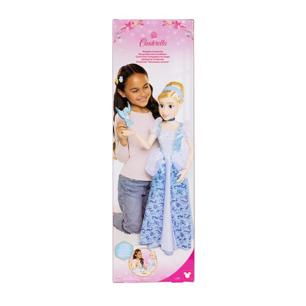 Disney Princess Cinderella My Size Doll 32” Tall & Poseable, With Hair Brush and accessories (Copy)