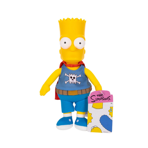 The Simpsons Daredevil Bart Plush Features Soft Fabric Body with Sculpted Head 9 Inches tall Officially Licensed