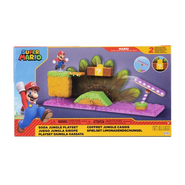 Jakks Pacific 2.5 Inch Super Mario Soda Jungle Playset