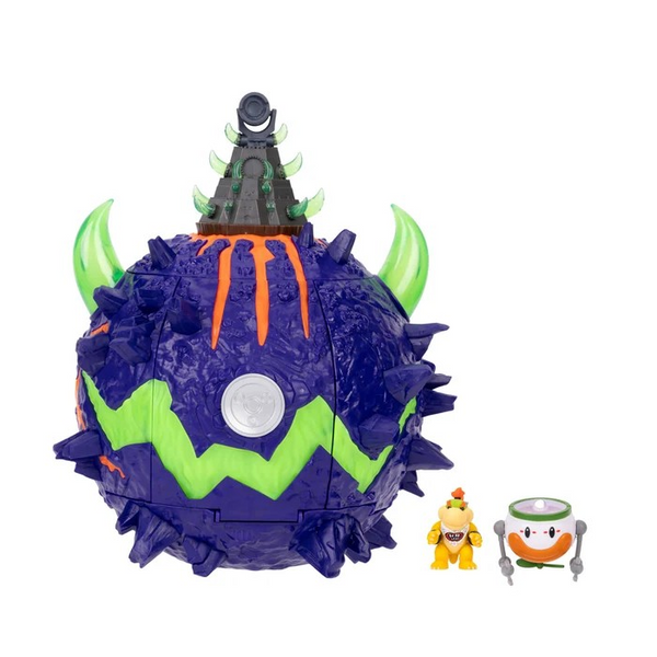 Super Mario Galaxy Movie Deluxe Wonder Bowser Jr. Planet Playset