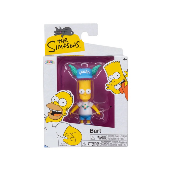 The Simpsons Jakks Bart with Krusty Hat 2.5-inch Figure
