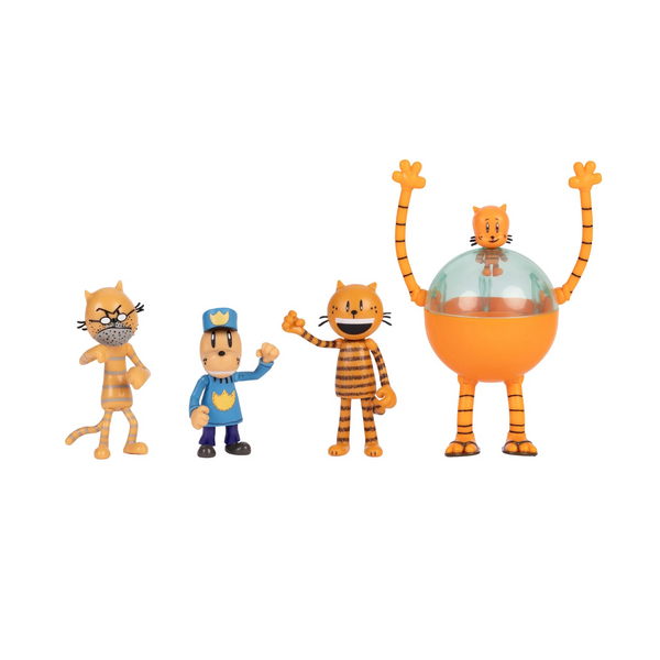 Jakks Pacific Dog Man 2.5 Inch Wave 2 Figures (Lil Petey, Petey, Grandpa, and 80-HD!)