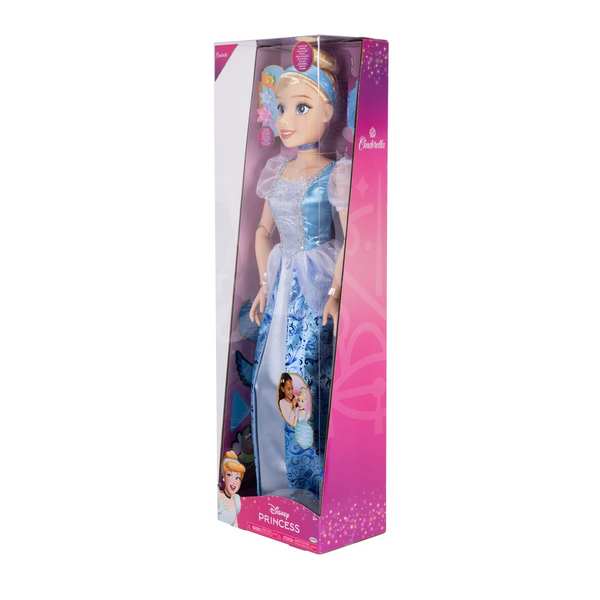 Disney Princess Cinderella My Size Doll 32” Tall & Poseable, With Hair Brush and accessories (Copy)
