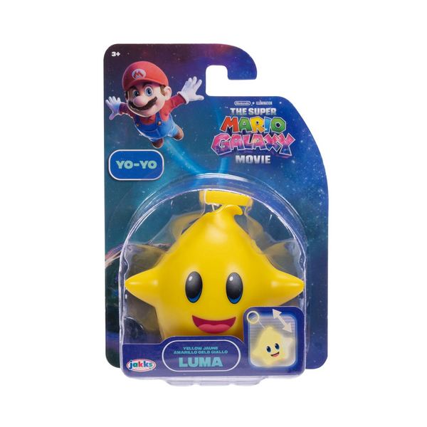 Super Mario Galaxy Movie Yellow Luma Glow In the Dark Yo-Yo