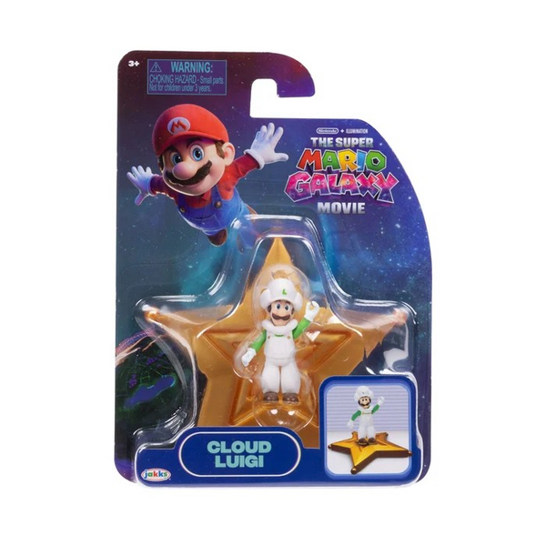 Super Mario Galaxy Movie 1.5” Cloud Luigi Basic Figure