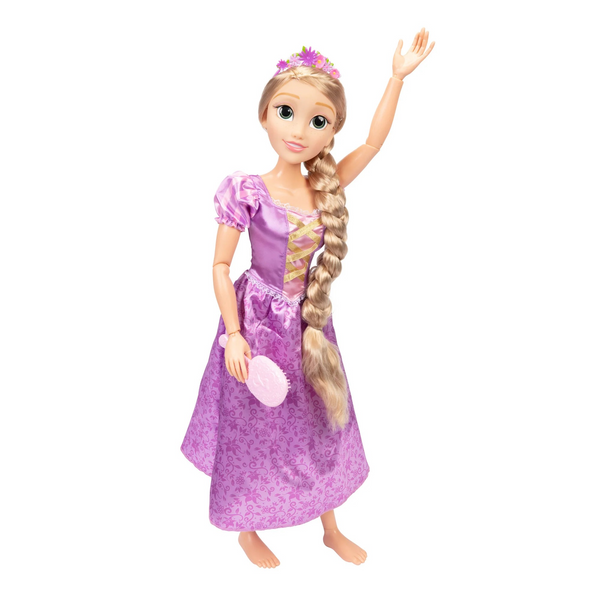 Disney Princess Rapunzel My Size Doll 32” Tall & Poseable, With Hair Brush and accessories