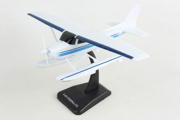 Sky Kids Cessna 172 Skyhawk with Floats 1/42 Plastic Scale Model with Stand