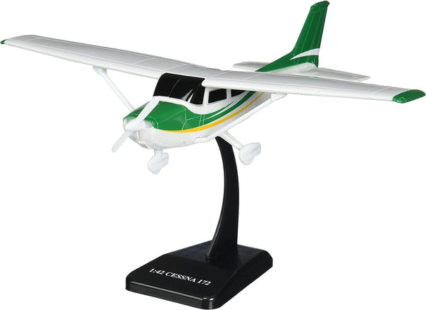Sky Kids Cessna 172 Skyhawk 1/42 Scale 7.5 Inches Plastic Model with Stand