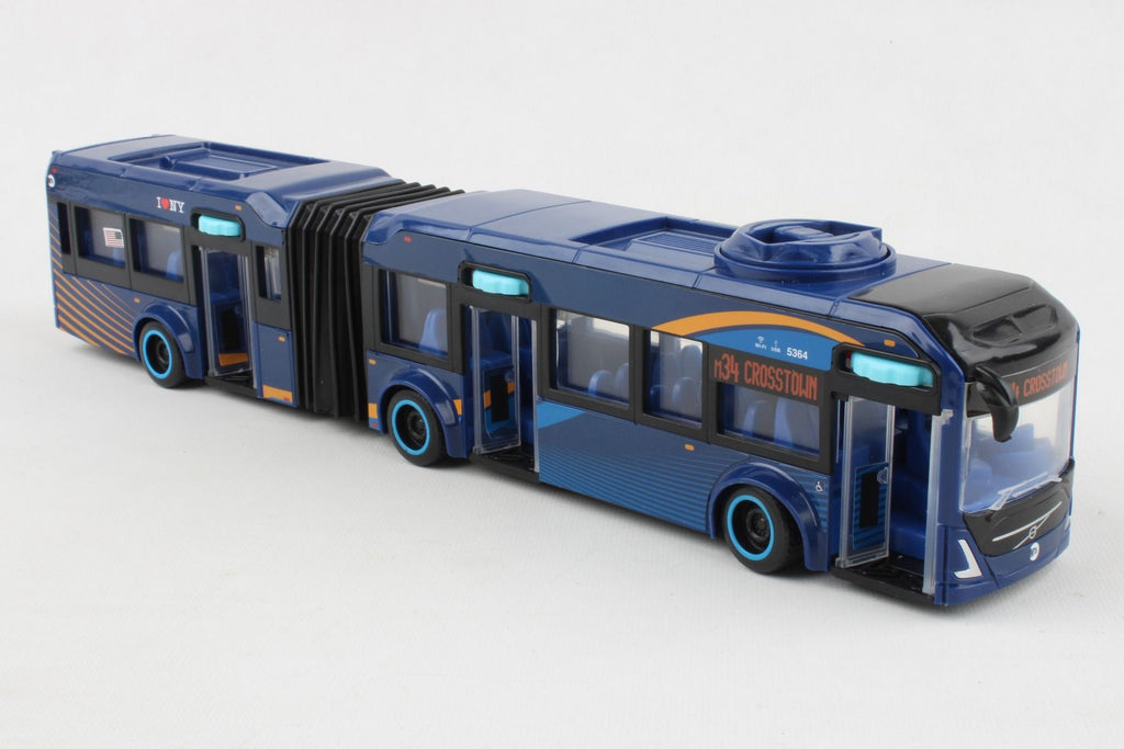 15 Inches Long MTA Volvo Articulated Toy Bus with Opening Doors ...