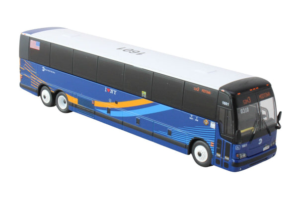 New York City MTA Route SIM3 Prevost X3-45 in 1/87 Scale Diecast Model