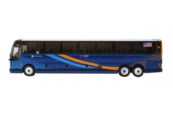 New York City MTA Route SIM3 Prevost X3-45 in 1/87 Scale Diecast Model