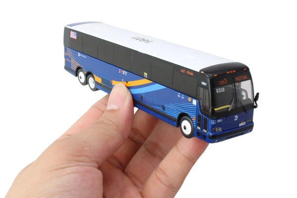 New York City MTA Route SIM3 Prevost X3-45 in 1/87 Scale Diecast Model