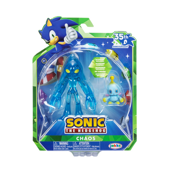 Sonic 35th Anniversary Chaos with Chao 5 Inch Action Figure with 13 Points of Articulation