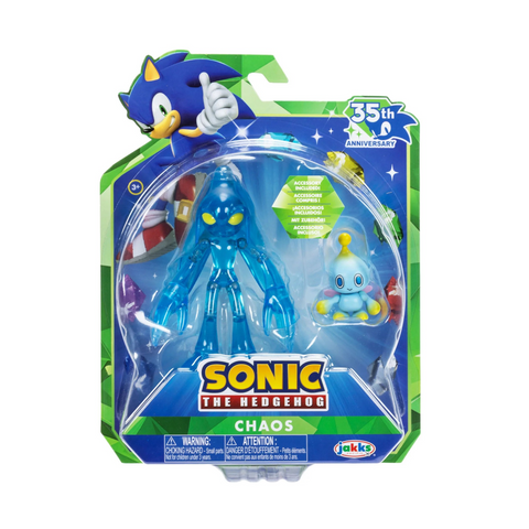 Sonic 35th Anniversary Chaos with Chao 5 Inch Action Figure with 13 Points of Articulation