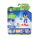 Sonic 35th Anniversary Sonic with Green Emerald 4 Inch Action Figure with 11 Points of Articulation