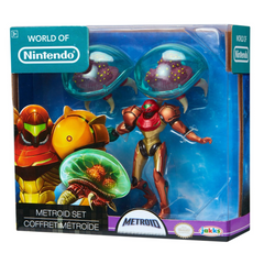Nintendo Metroid Samus Bounty Hunter Set: includes Samus + 2 Metro Primes Figures