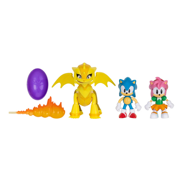 Jakks Pacific Sonic 2.5 Inch Trip the Dragon Diorama Set