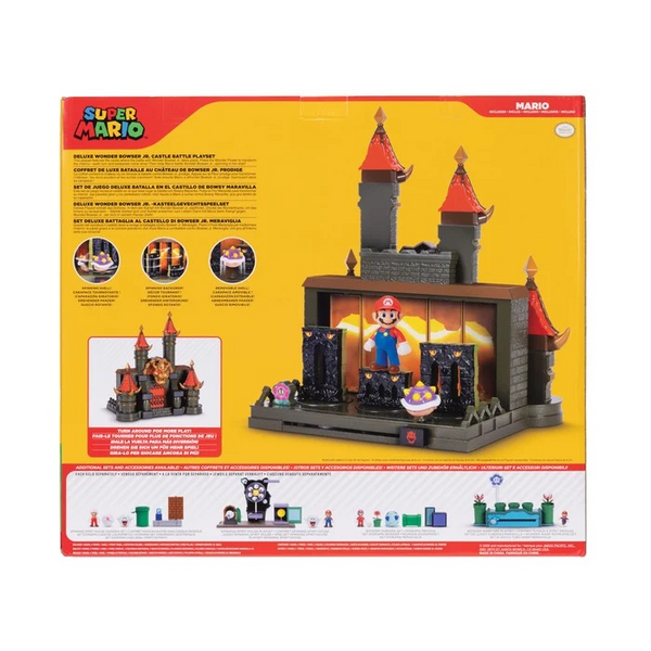 Jakks Pacific 2.5in Super Mario Deluxe Wonder Bowser Jr. Castle Battle Playset