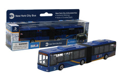 New York City MTA Articulated Bus Small Version 6 Inches long (Blue & Gold)