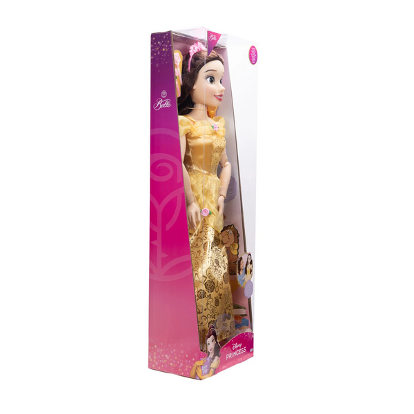 Disney Princess Belle My Size Doll 32” Tall & Poseable, With Hair Brush and accessories