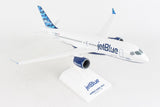 Skymark JetBlue Airbus A220-300 1/100 Scale Plane with Stand N3044J Dawning Of A Blue Era