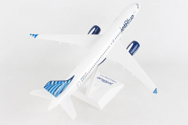 Skymark JetBlue Airbus A220-300 1/100 Scale Plane with Stand N3044J Dawning Of A Blue Era